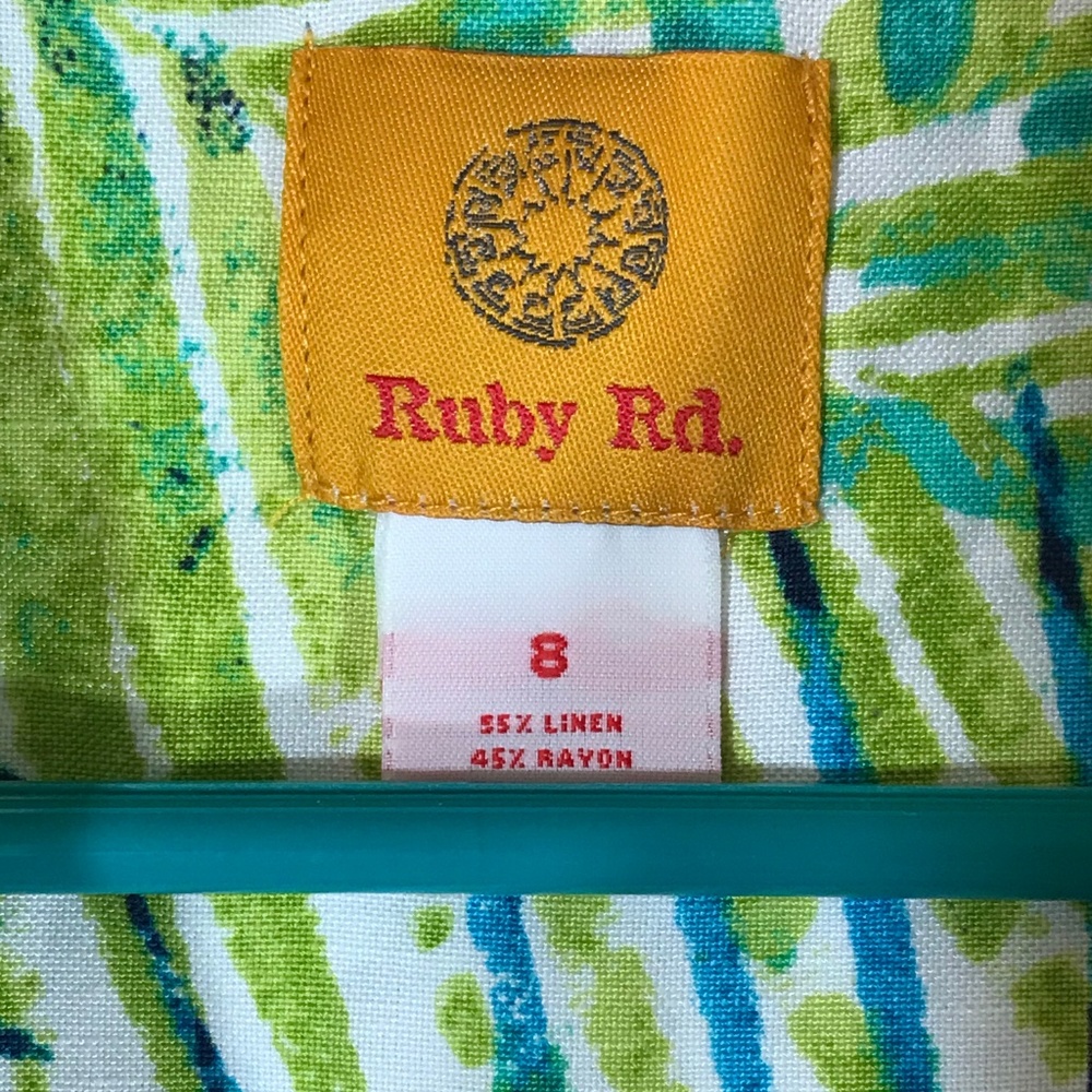 Ruby Rd Full Zip Palm Print Jacket - Picture 4 of 4